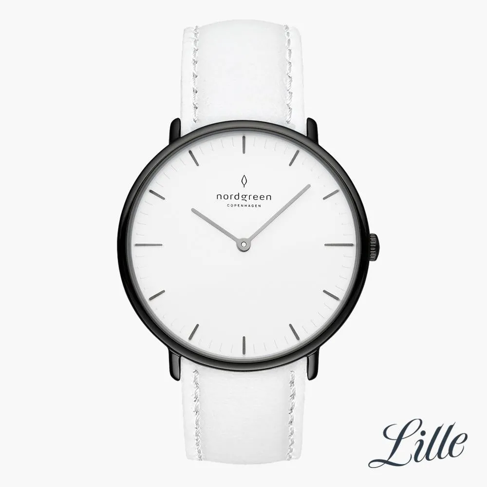 Native | White Dial - White Leather