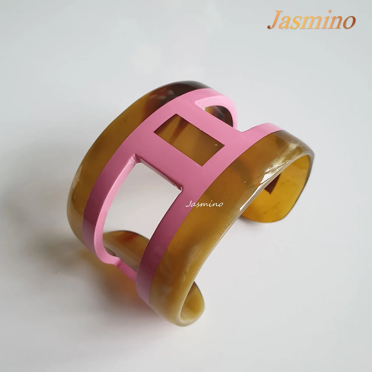 Natural Handmade Bracelet Cuff J17594, Made by Buffalo Horn and Lacquer