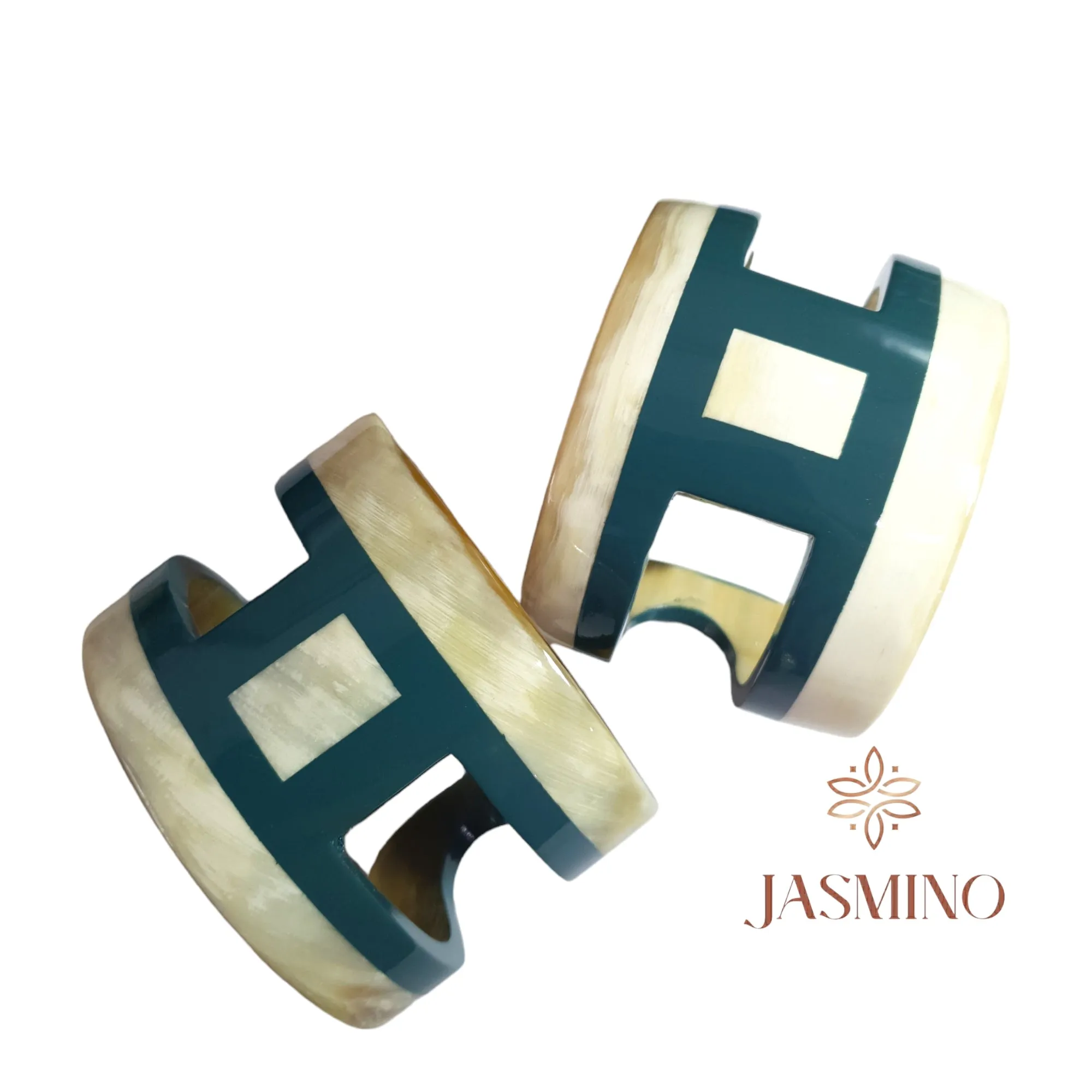 Natural Handmade Bracelet Cuff J17594, Made by Buffalo Horn and Lacquer