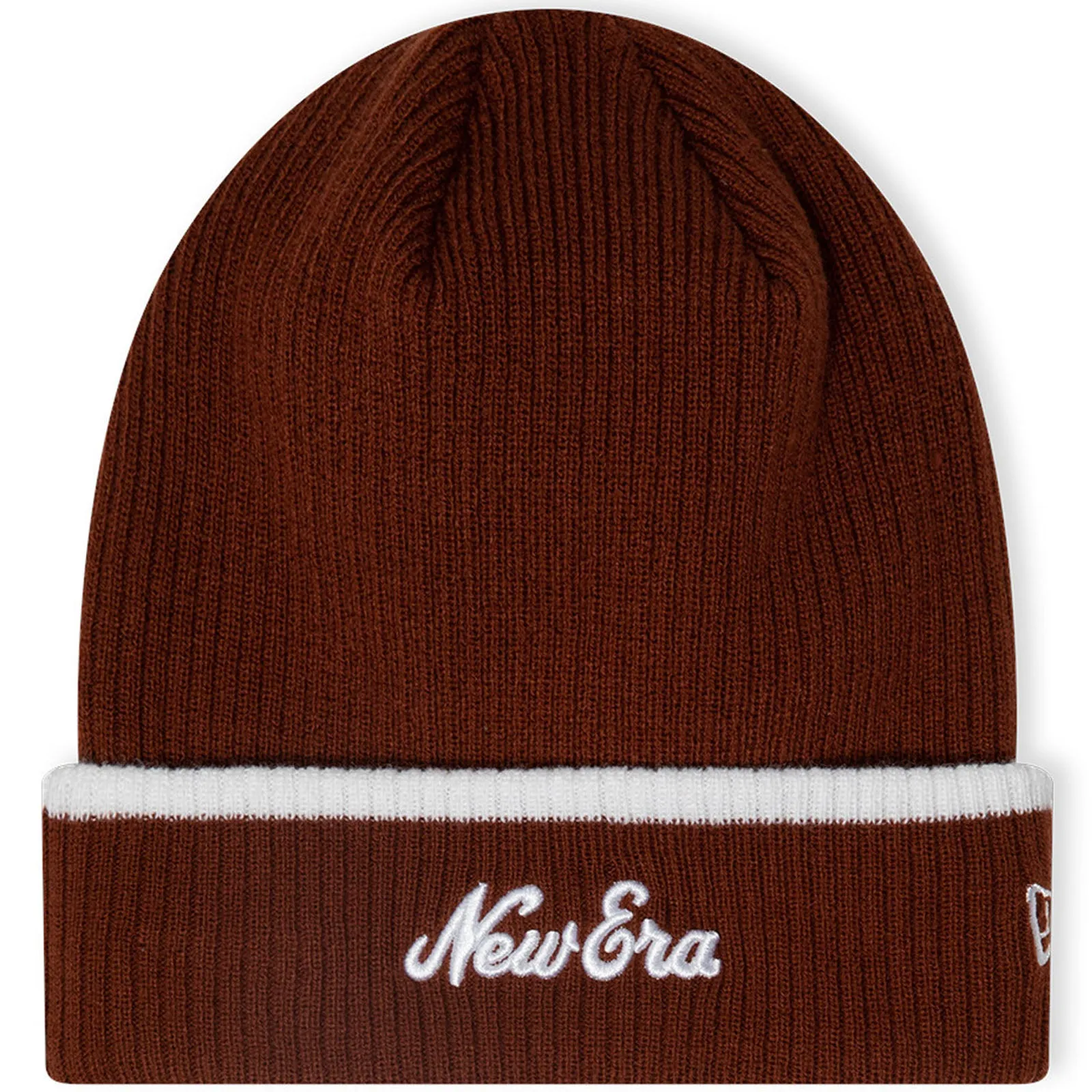 New Era Mens Script Bobble Hat Gloves Set - Dark Brown