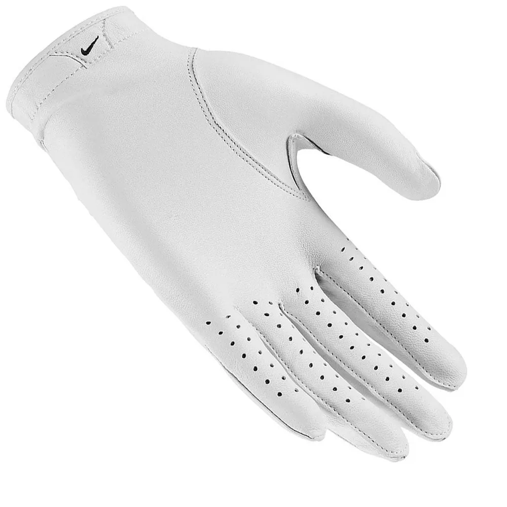 Nike Tour Classic IV Leather Glove - Pearl White/Black