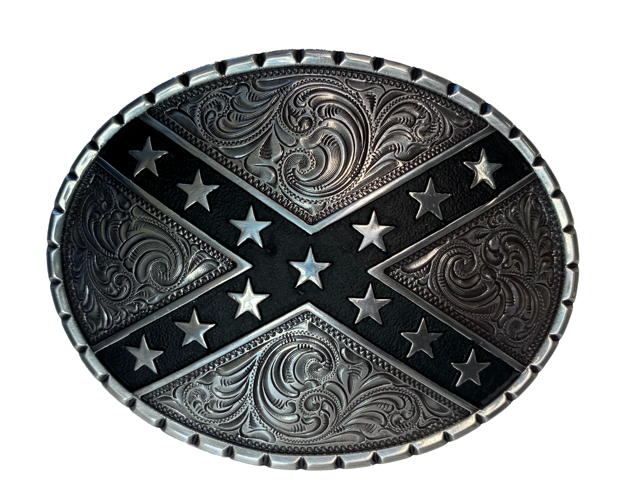 Nocona Heritage Stars/Bars Belt Buckle