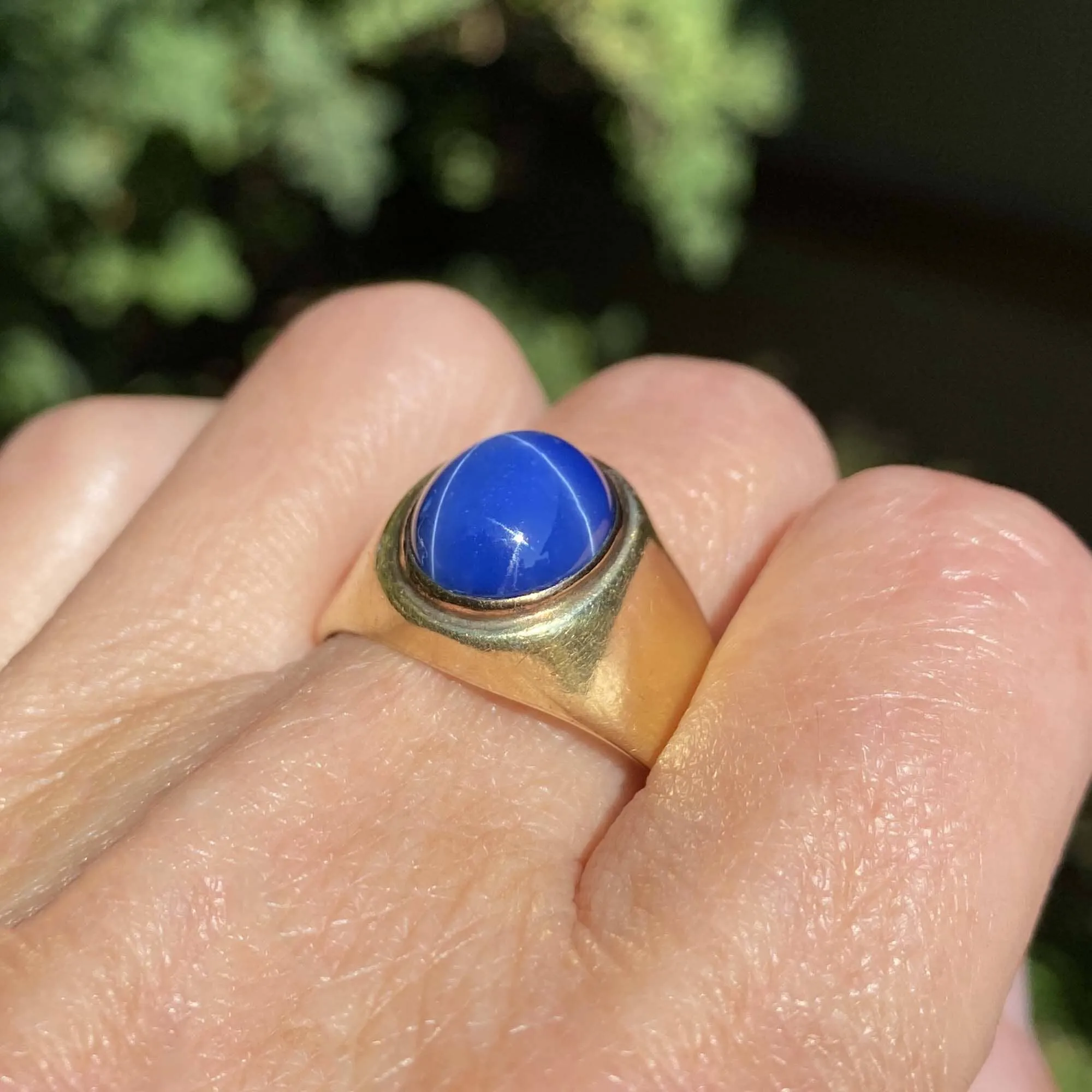 ON HOLD Vintage 14K Gold Natural Star Sapphire Ring