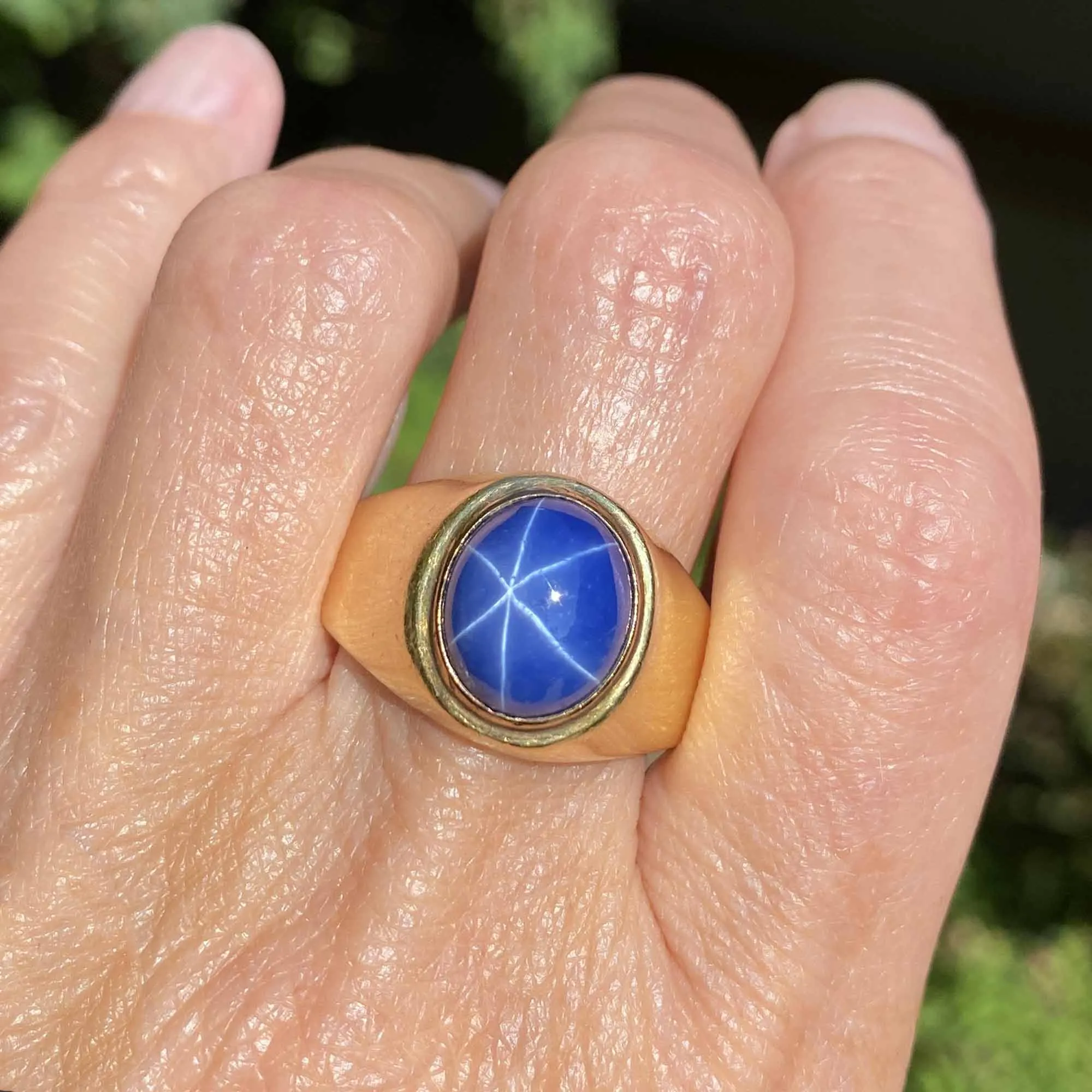 ON HOLD Vintage 14K Gold Natural Star Sapphire Ring