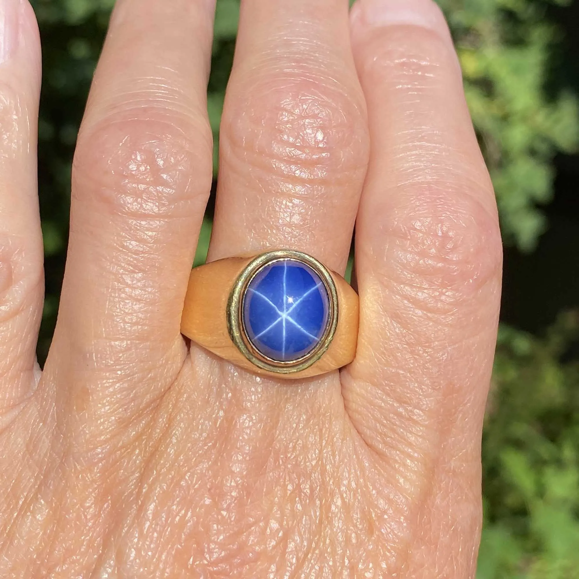 ON HOLD Vintage 14K Gold Natural Star Sapphire Ring