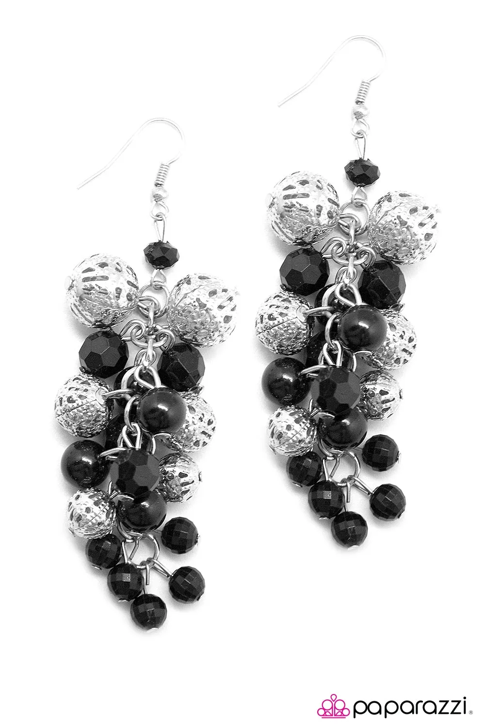 Open Door Jewelry - Classiest Of Them All - Black Earrings - Paparazzi Accessories