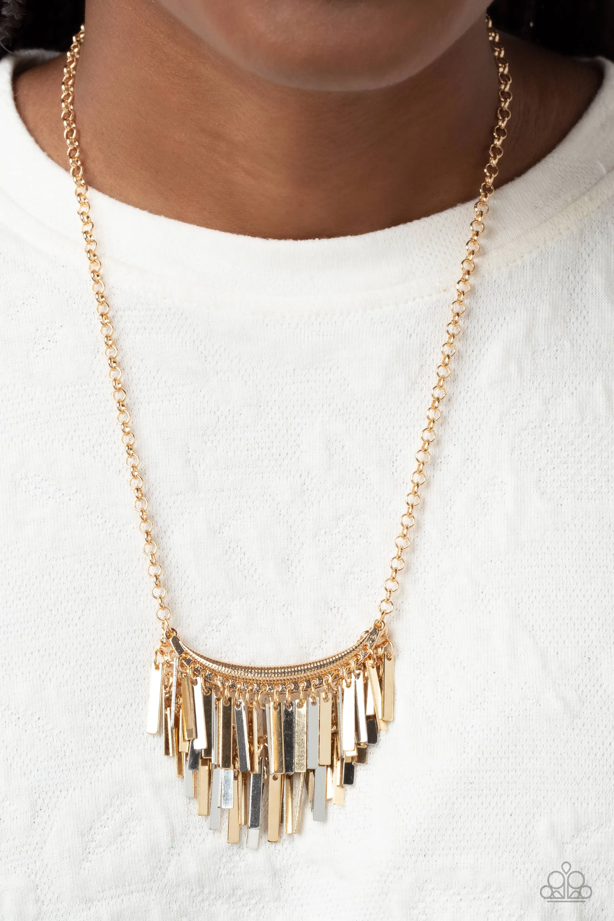 Open Door Jewelry - Cue the Chandelier - Multi Necklace - Paparazzi Accessories