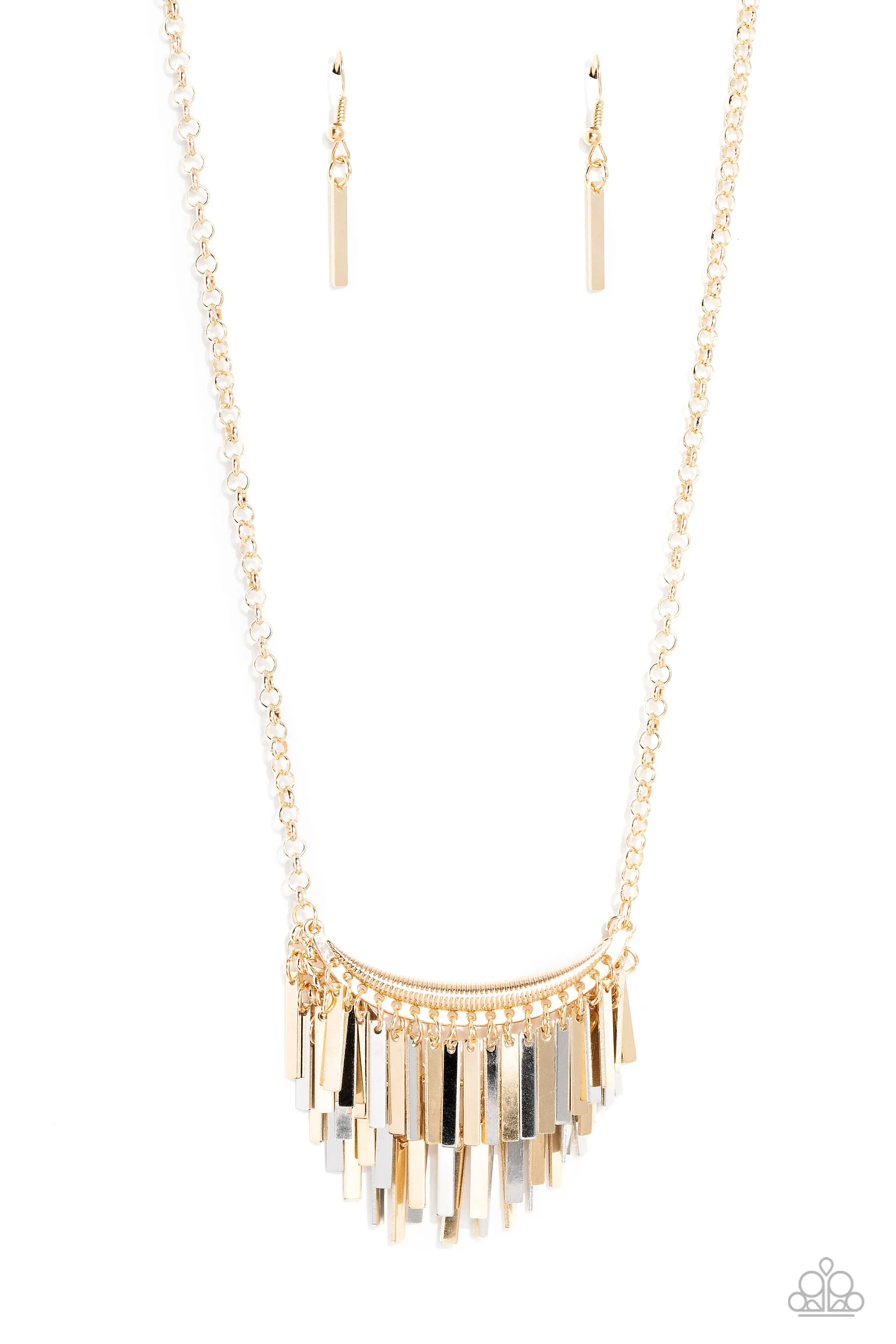 Open Door Jewelry - Cue the Chandelier - Multi Necklace - Paparazzi Accessories