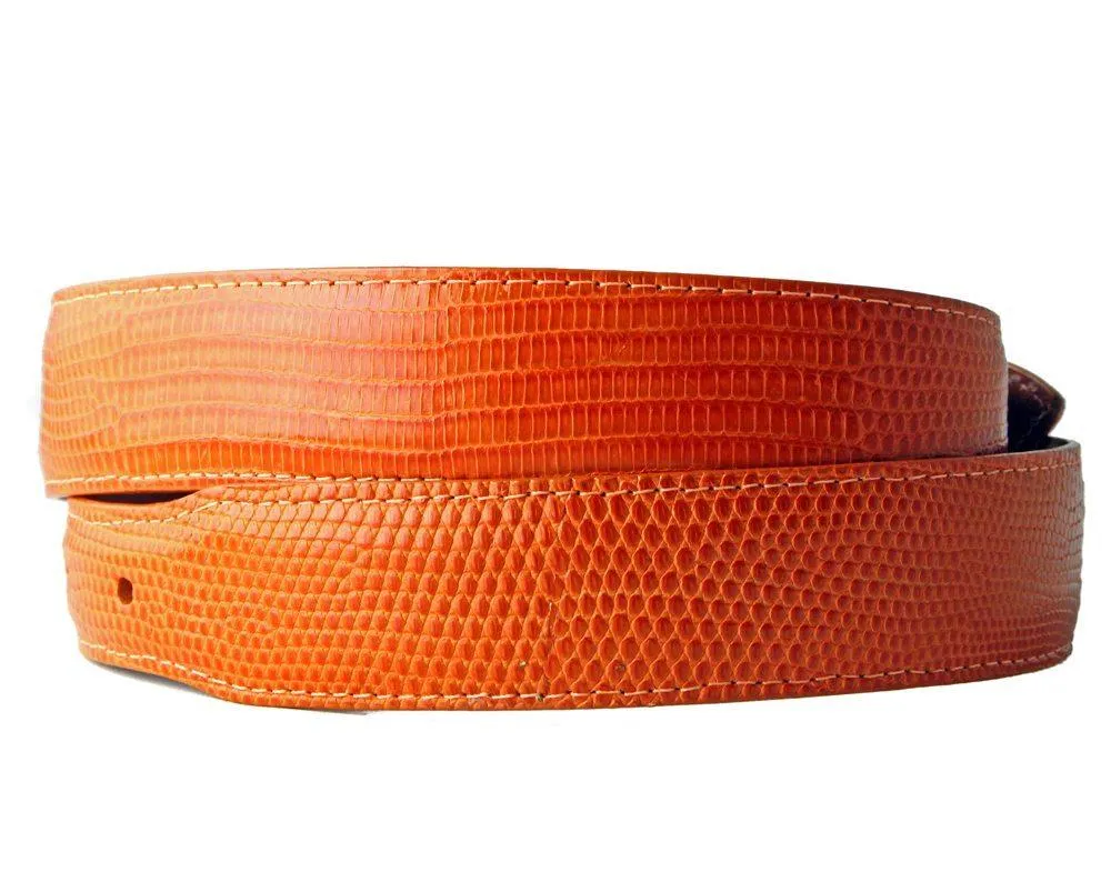 Orange Lizard Belt Straps