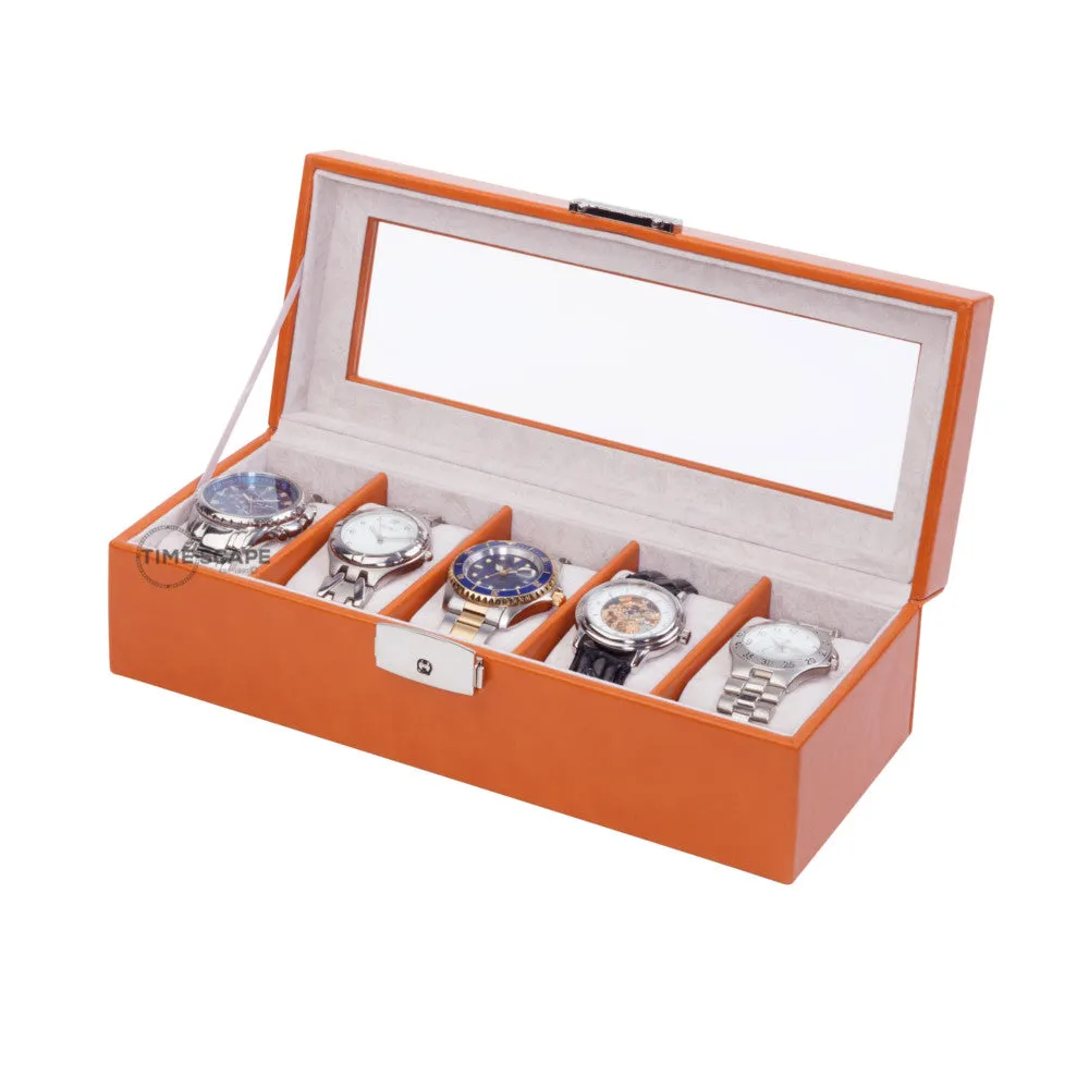 Orbita - Roma 5 Watch Storage Case | Saddle Leatherette