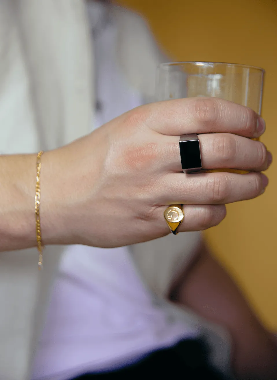 Oxidised Sterling Silver Signet Ring