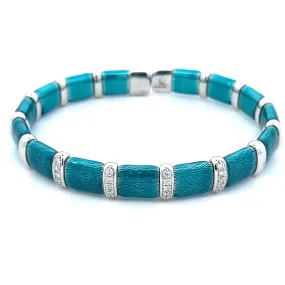 Paraiba Blue Bangle Bracelet