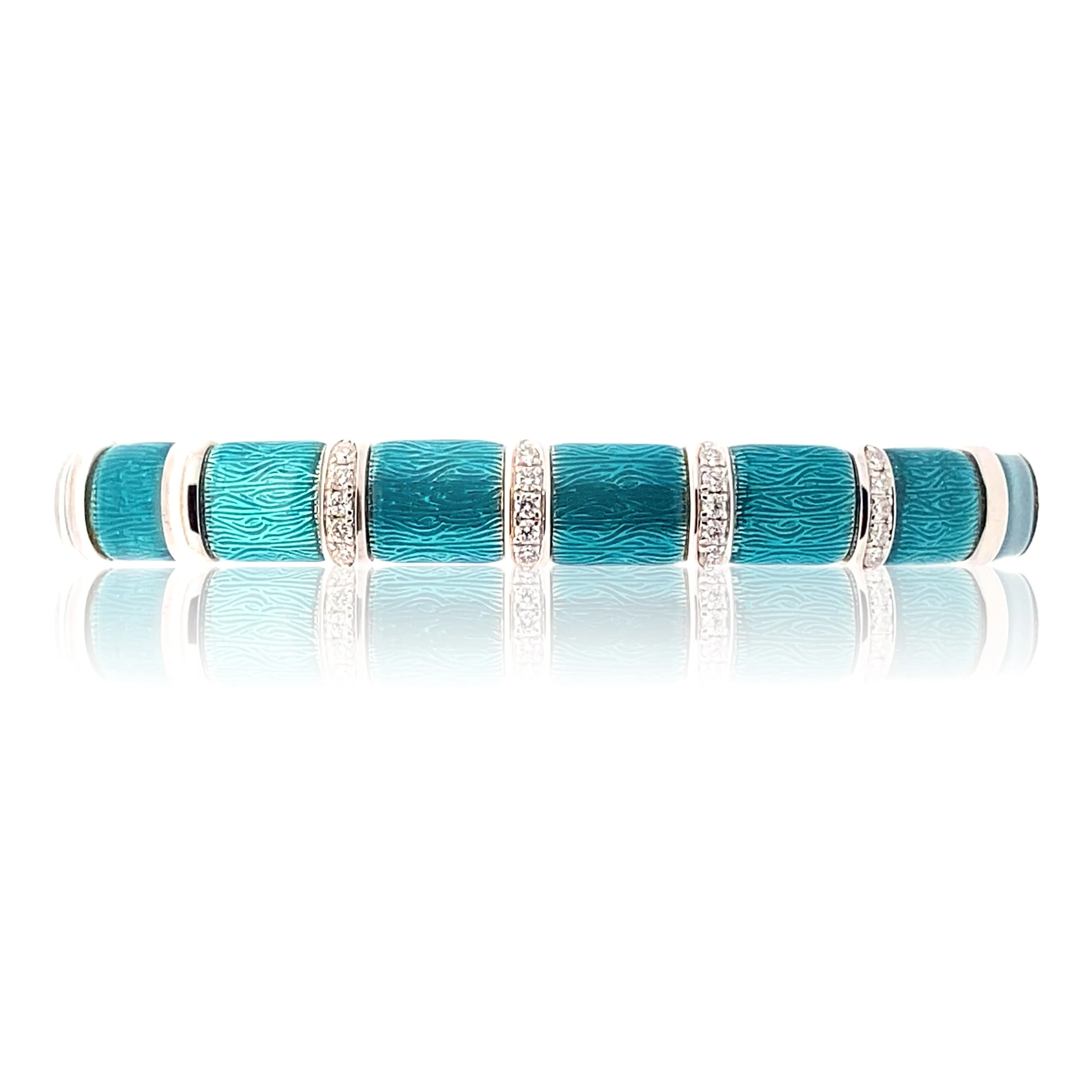 Paraiba Blue Bangle Bracelet