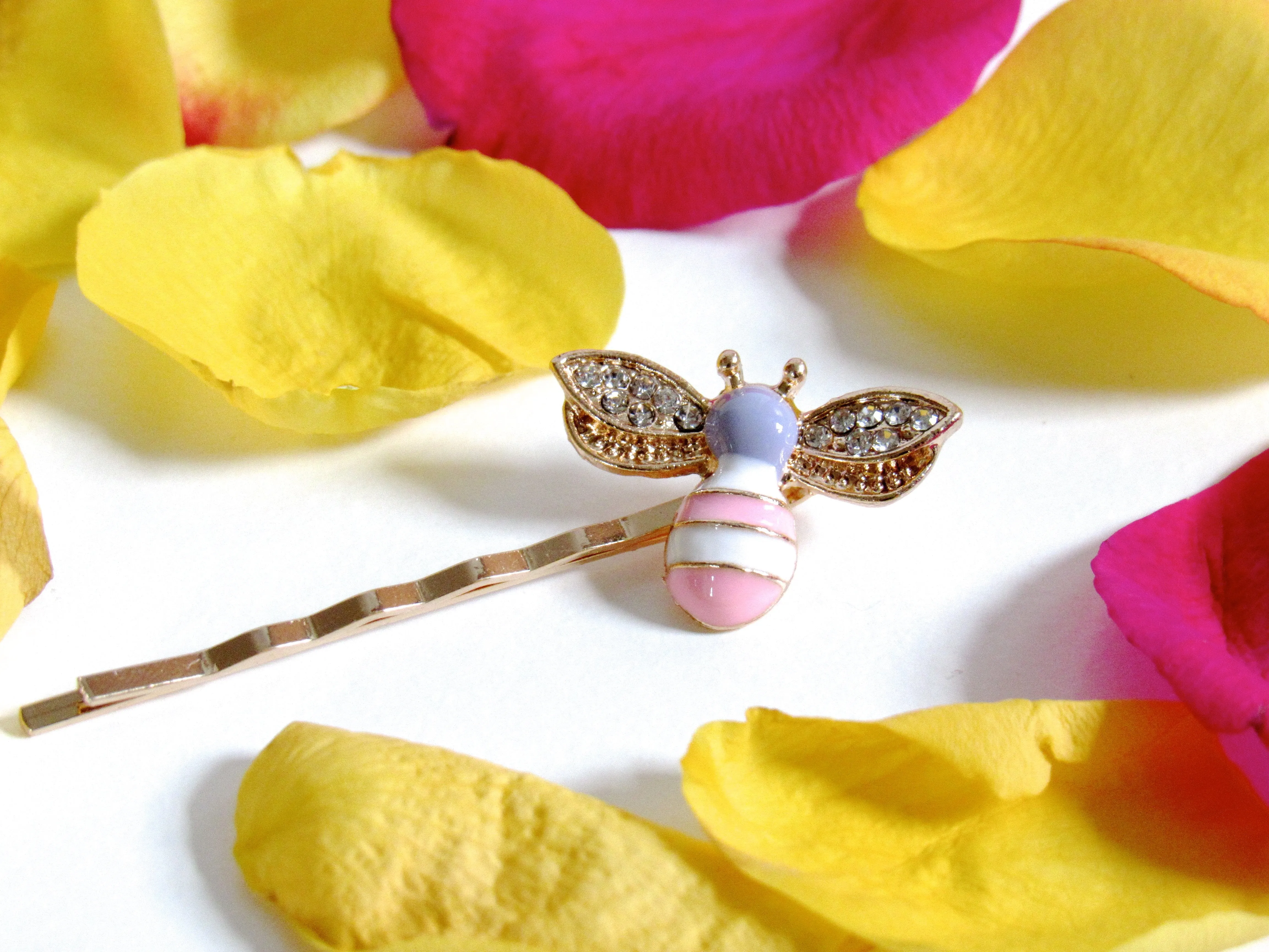 Pastel Bee Hairpins