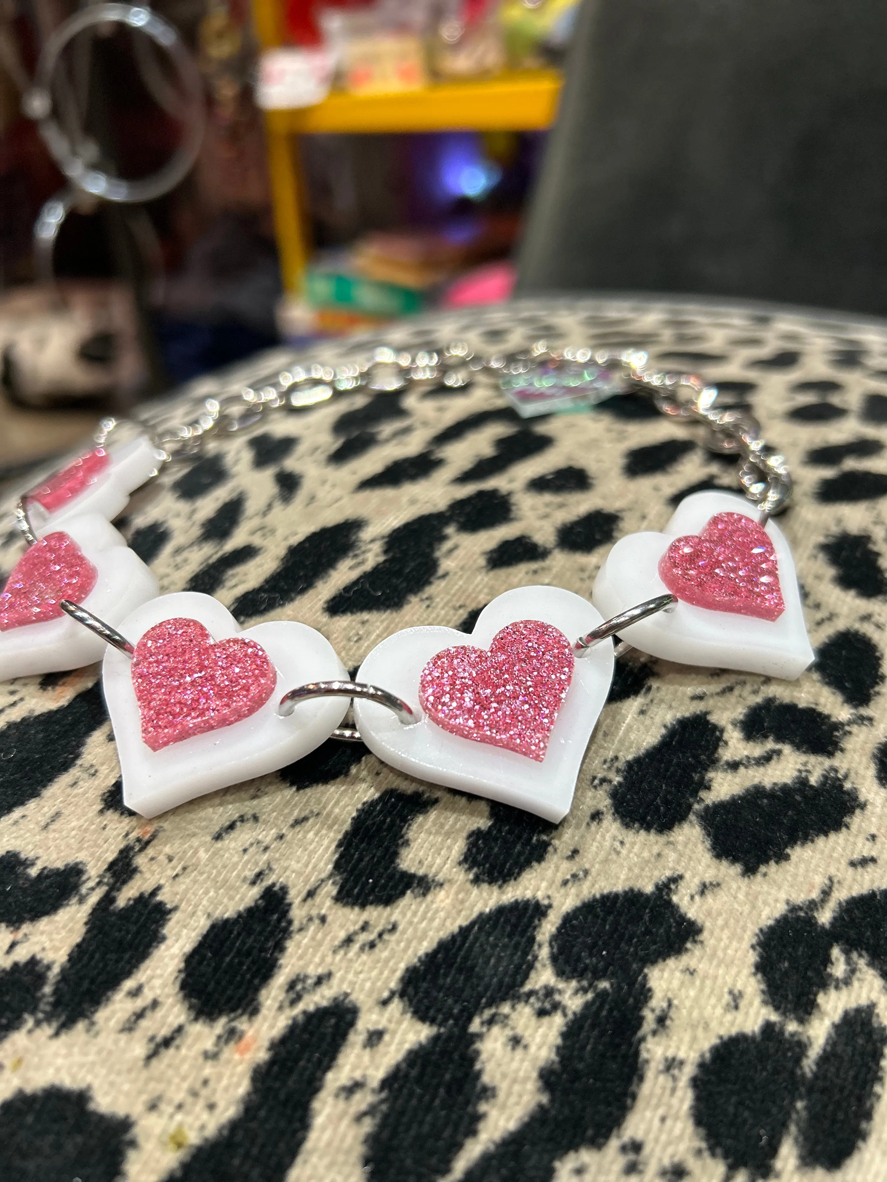 Pastel Heart Choker By Marina Fini