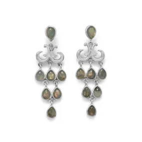 Pear Shape Labradorite Chandelier Earring