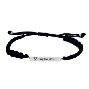 Personalized Engraved Lacrosse Rope Bracelet