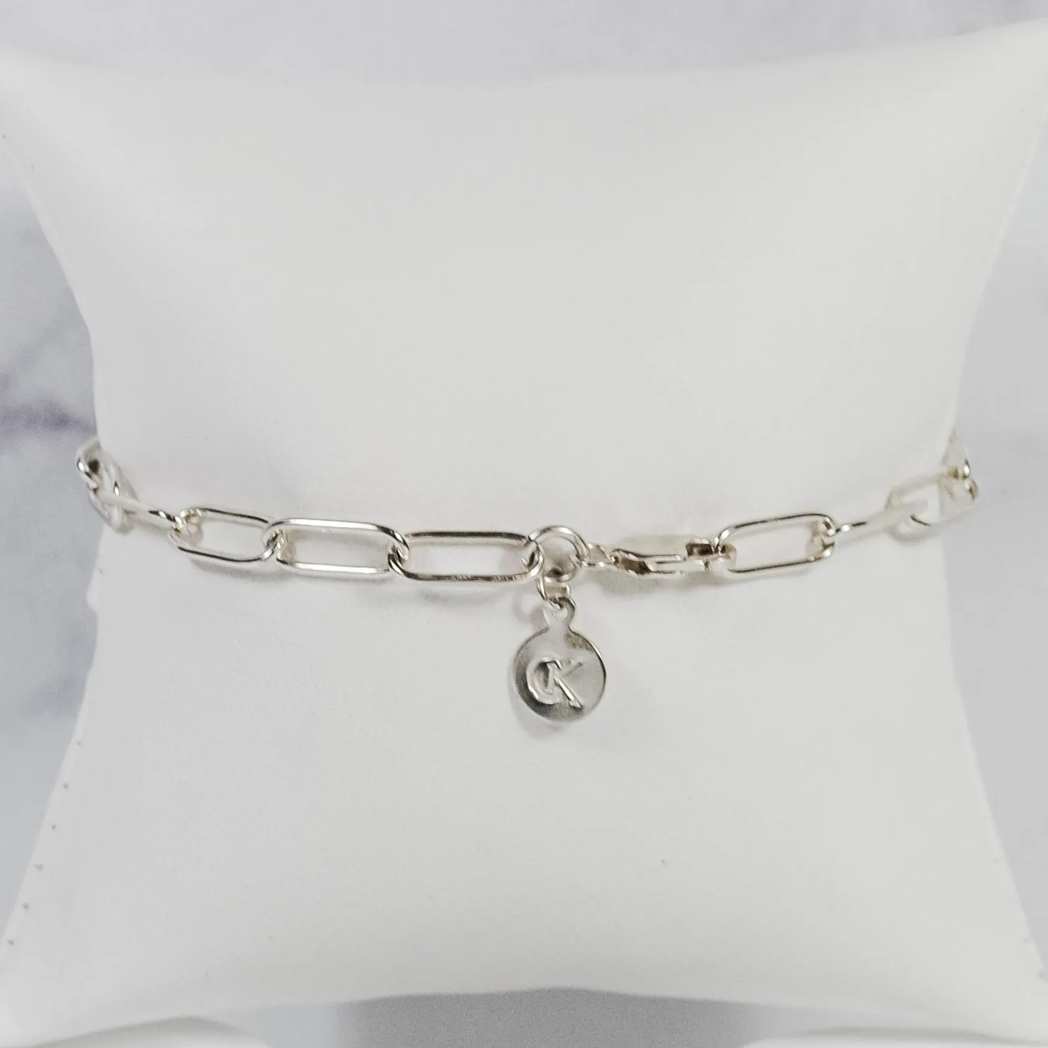 Petite Paperclip Chain Bracelet - sterling silver