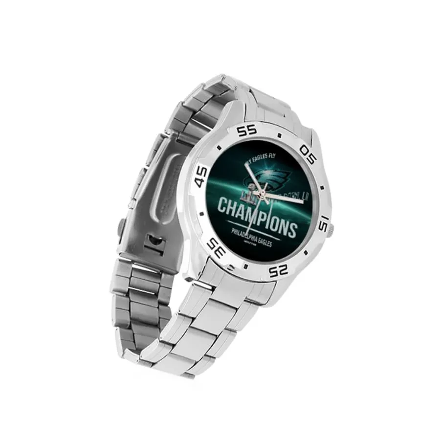 Philadelphia eagles Fan Watch Midnight Green Black| eagles super bowl Fan Champions Wrist Watch