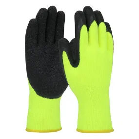 PIP Economy Hi-Vis Acrylic Glove w/Latex Coated Crinkle Grip 41-1425 12 pairs