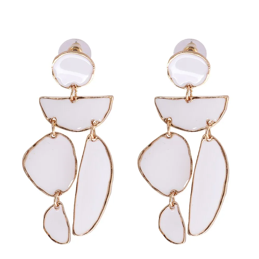 Pre Order:  Geometric Link Chandelier Earrings