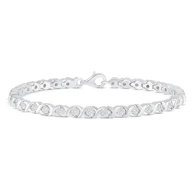 Pre-Owned Jared 1/3 ct Diamond Tennis Bracelet in Sterling Silver