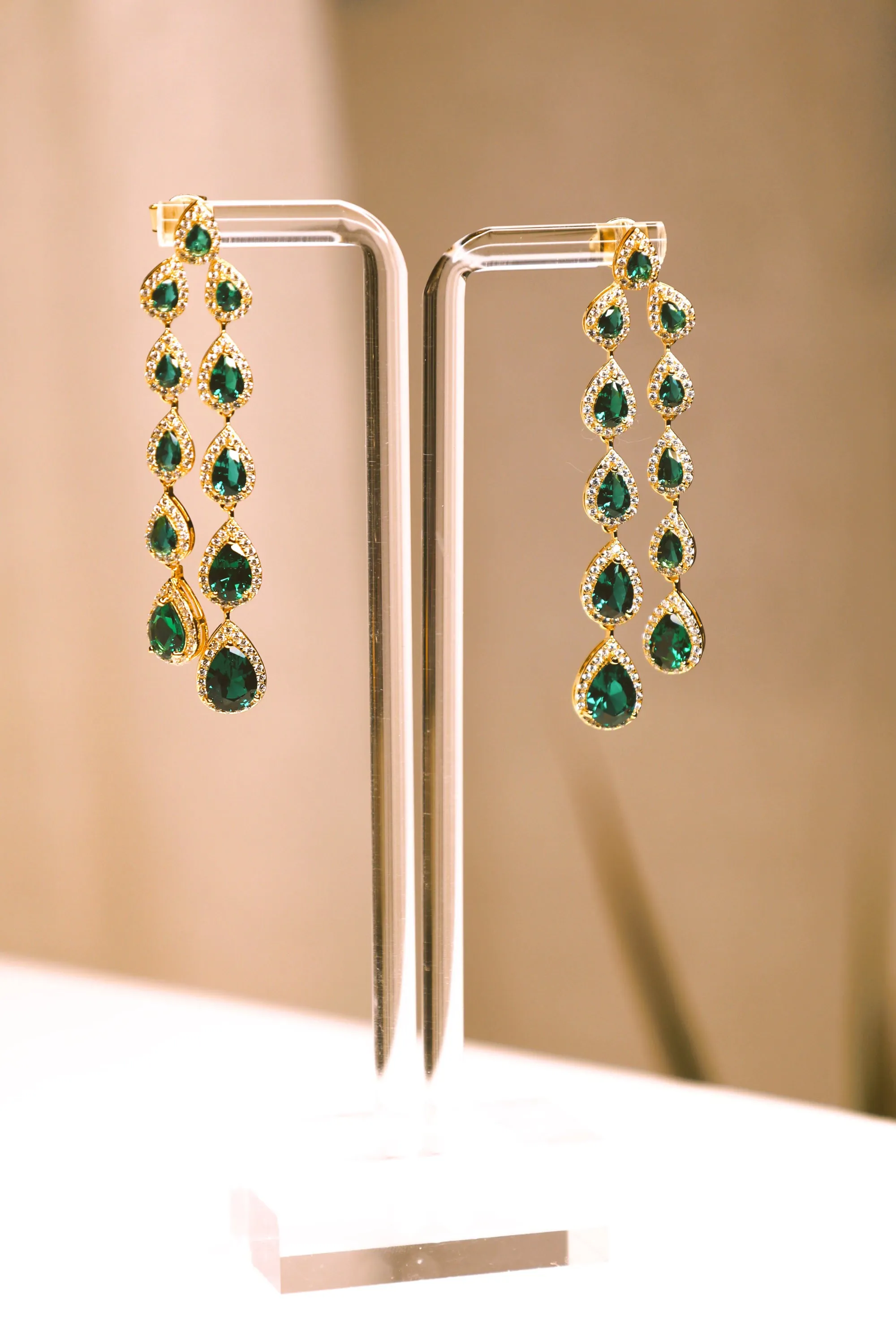 PRINCESS CHANDELIER TEARDROP EARRINGS