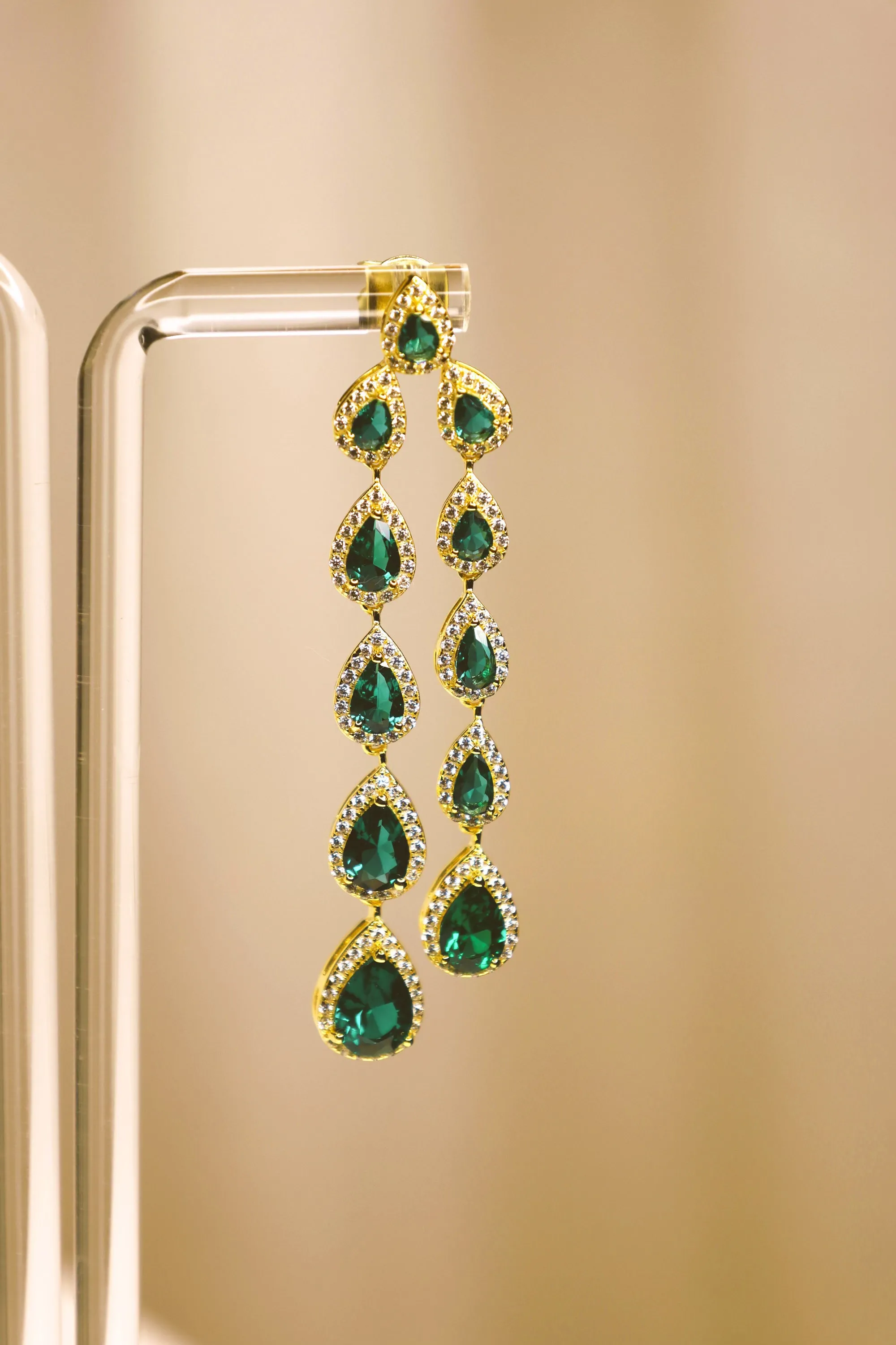 PRINCESS CHANDELIER TEARDROP EARRINGS