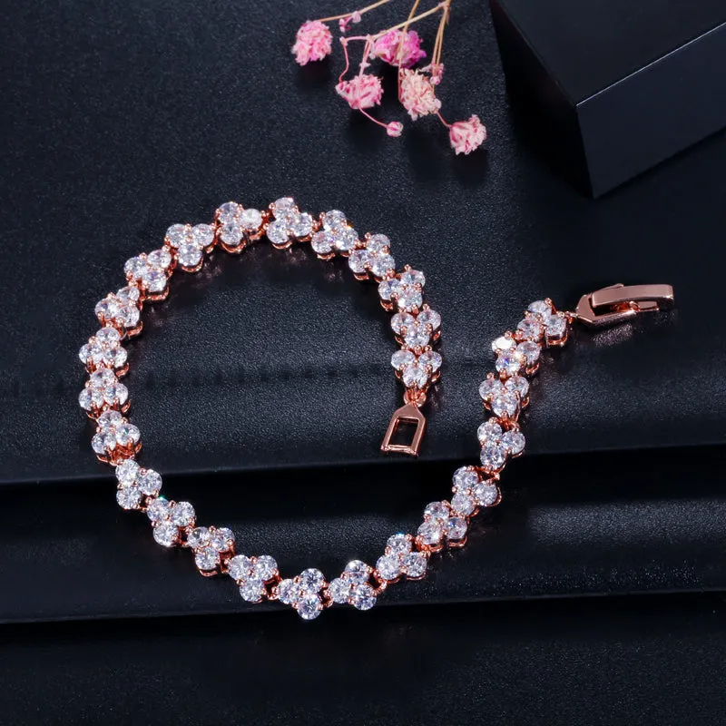 "Kiley" - Cubic Zirconia Bracelets - Available in Silver, Yellow Gold and Rose Gold