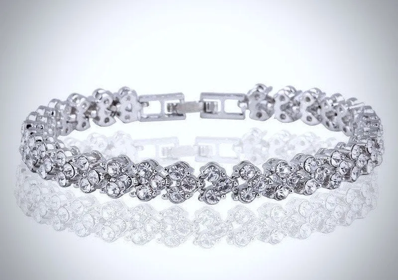 "Kiley" - Cubic Zirconia Bracelets - Available in Silver, Yellow Gold and Rose Gold