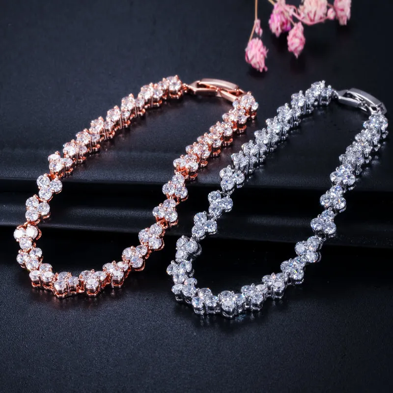 "Kiley" - Cubic Zirconia Bracelets - Available in Silver, Yellow Gold and Rose Gold