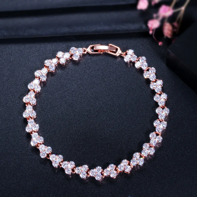 "Kiley" - Cubic Zirconia Bracelets - Available in Silver, Yellow Gold and Rose Gold