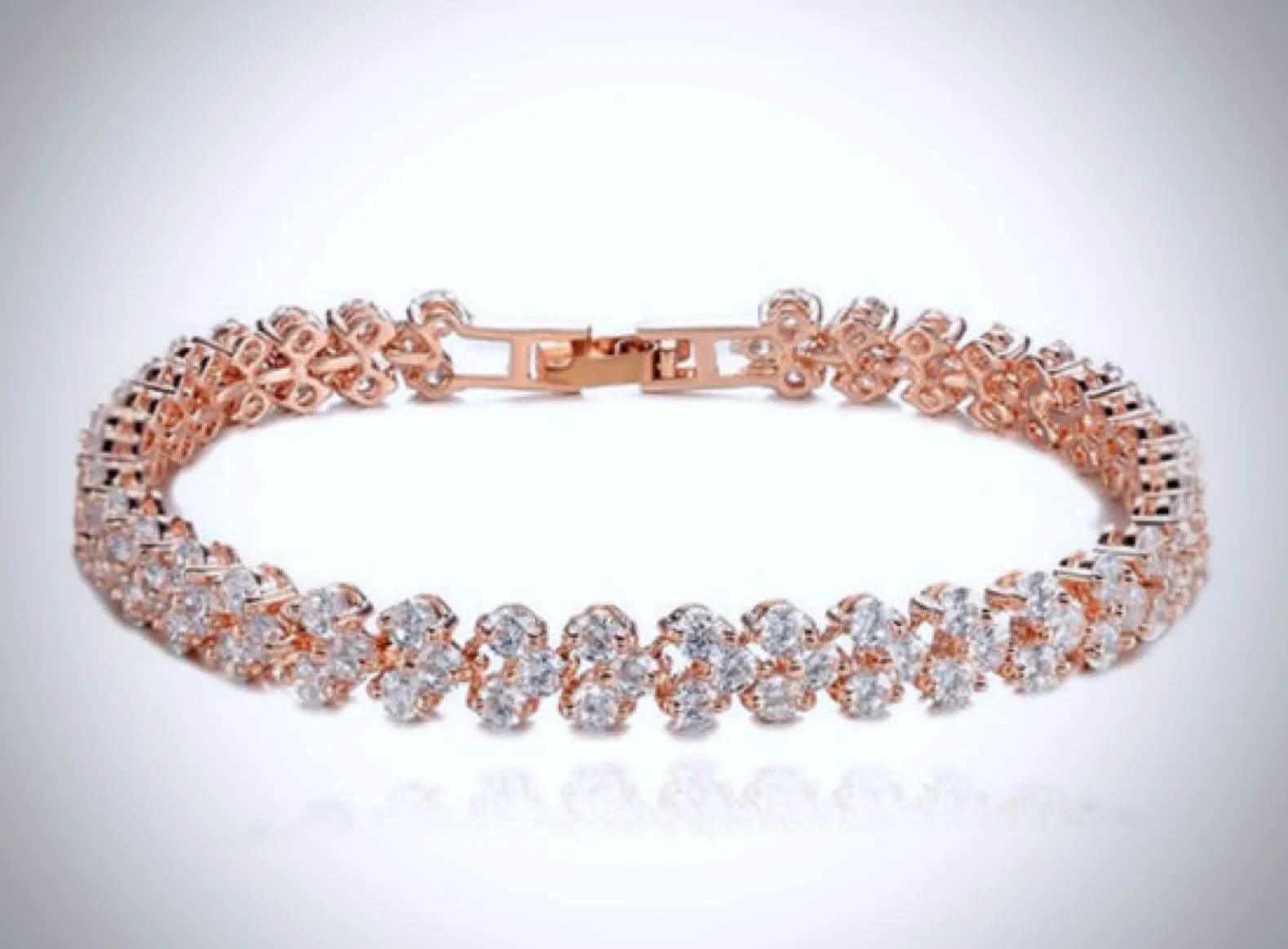 "Kiley" - Cubic Zirconia Bracelets - Available in Silver, Yellow Gold and Rose Gold