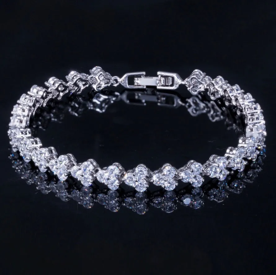 "Kiley" - Cubic Zirconia Bracelets - Available in Silver, Yellow Gold and Rose Gold