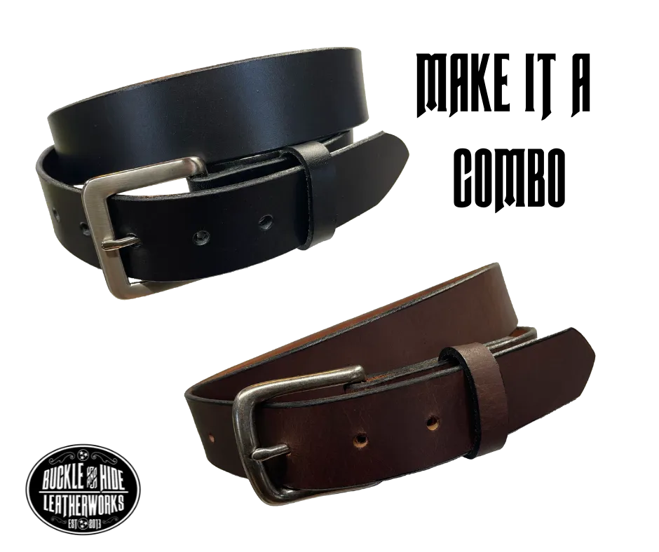 "The Scranton" 1 1/4" Leather Dress Belt