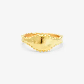 R23001 | Beaded Signet Ring