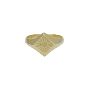 Radiate Sun Gold Ring