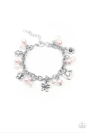 Retreat into Romance - Pink Bracelet - Paparazzi Accessories