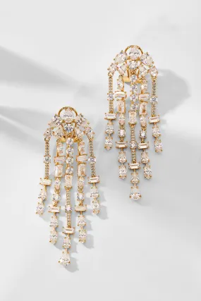 ROCKSTARS CZ CHANDELIER EARRINGS