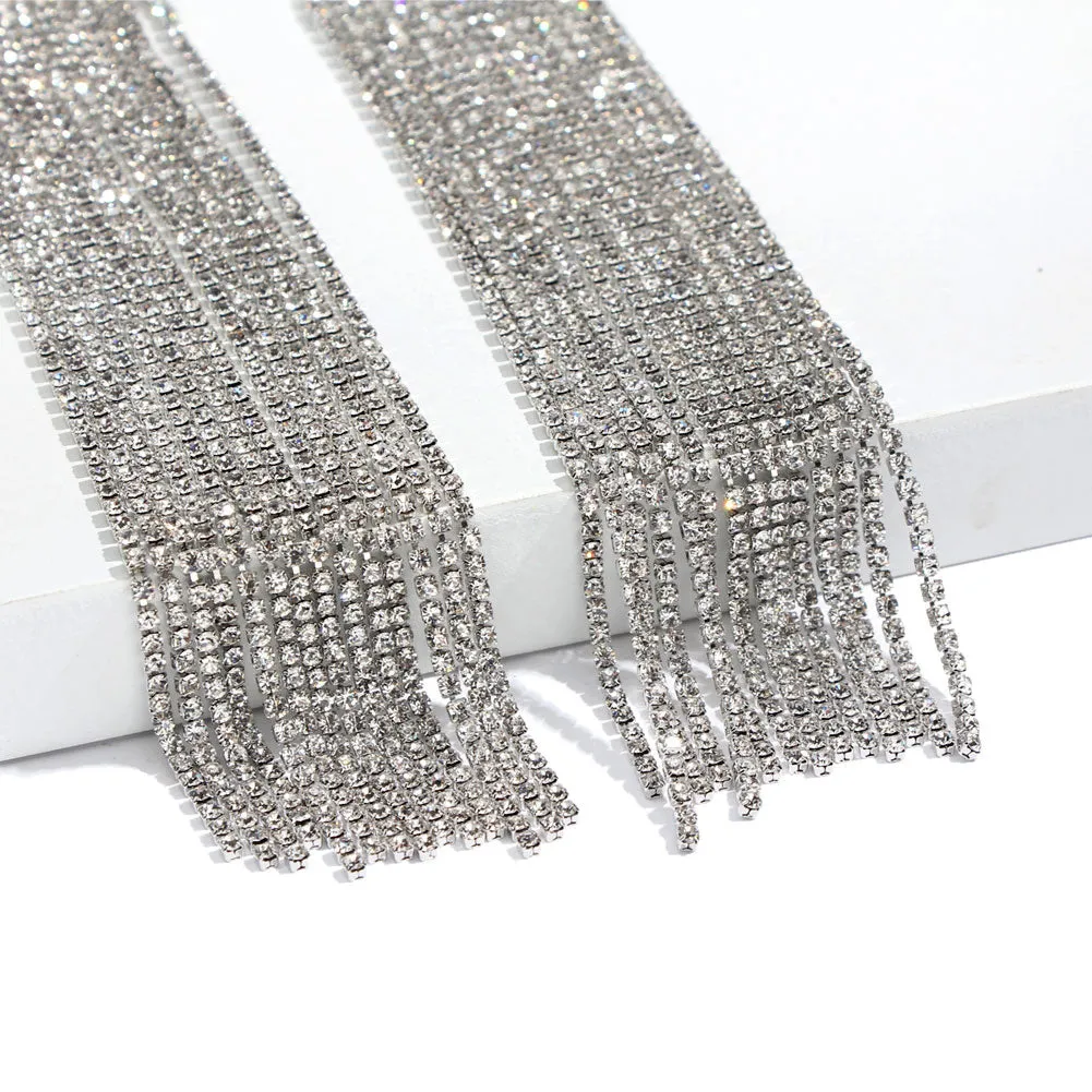 Rylee Rhinestone Duster Earrings -LAST CHANCE!