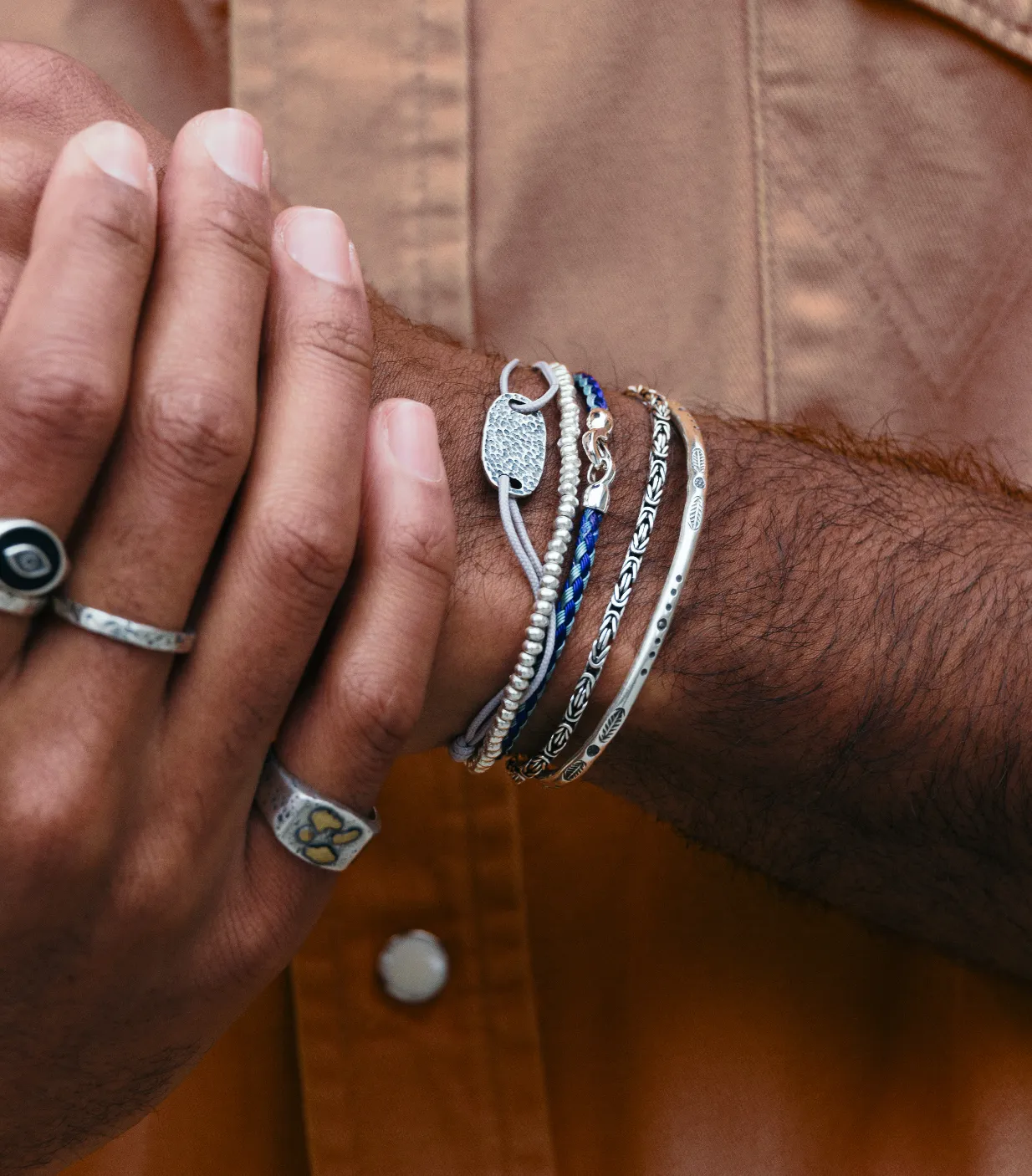 Sailing Cable "Plata" Bracelet (Off-White)