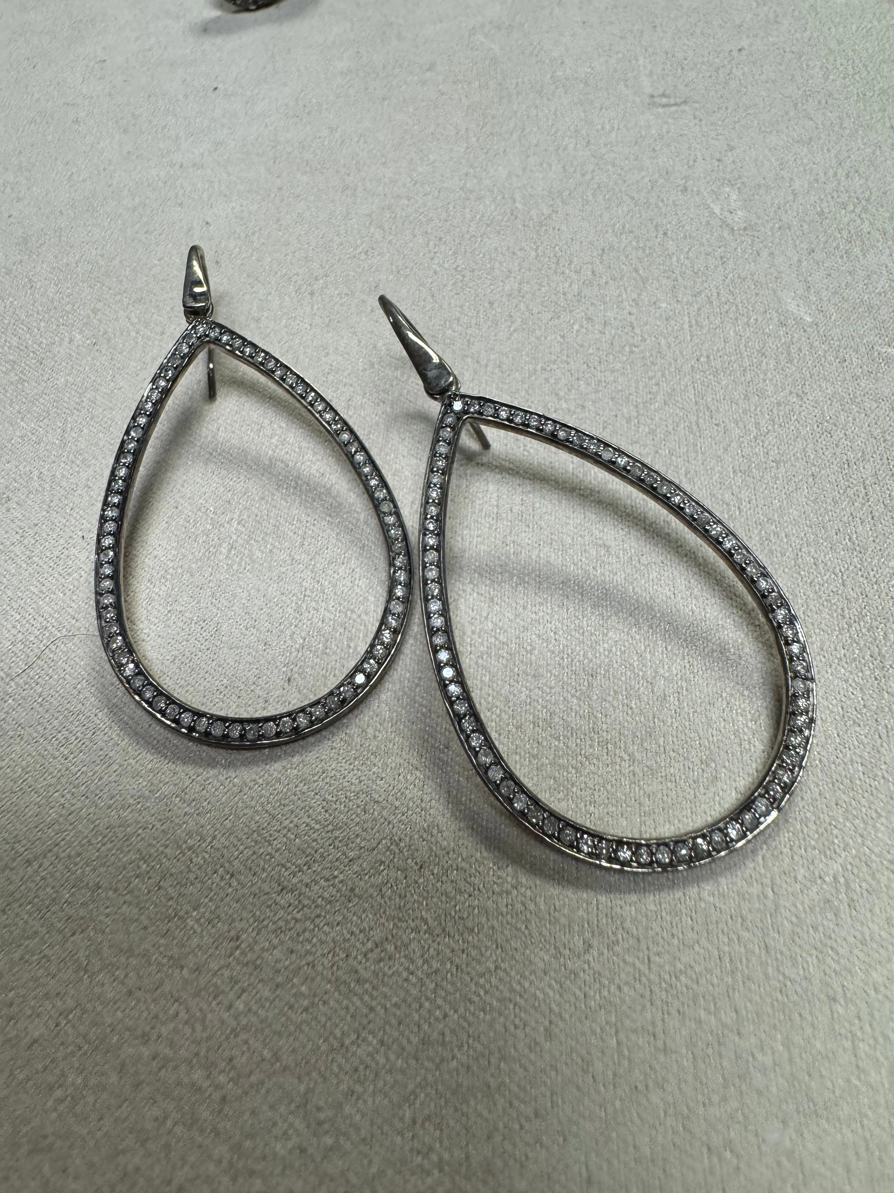 Sale Diamond Teardrop Earrings