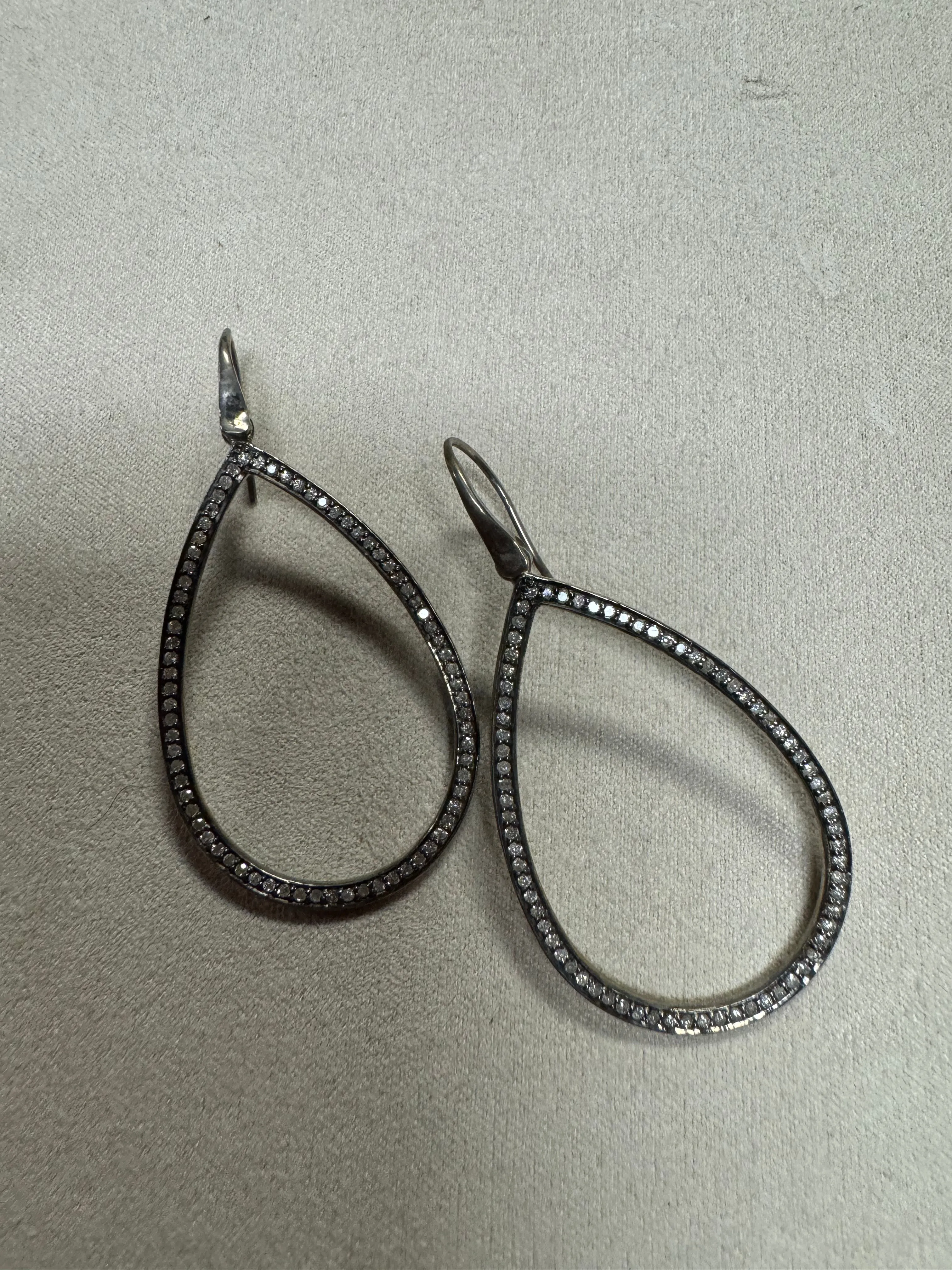 Sale Diamond Teardrop Earrings