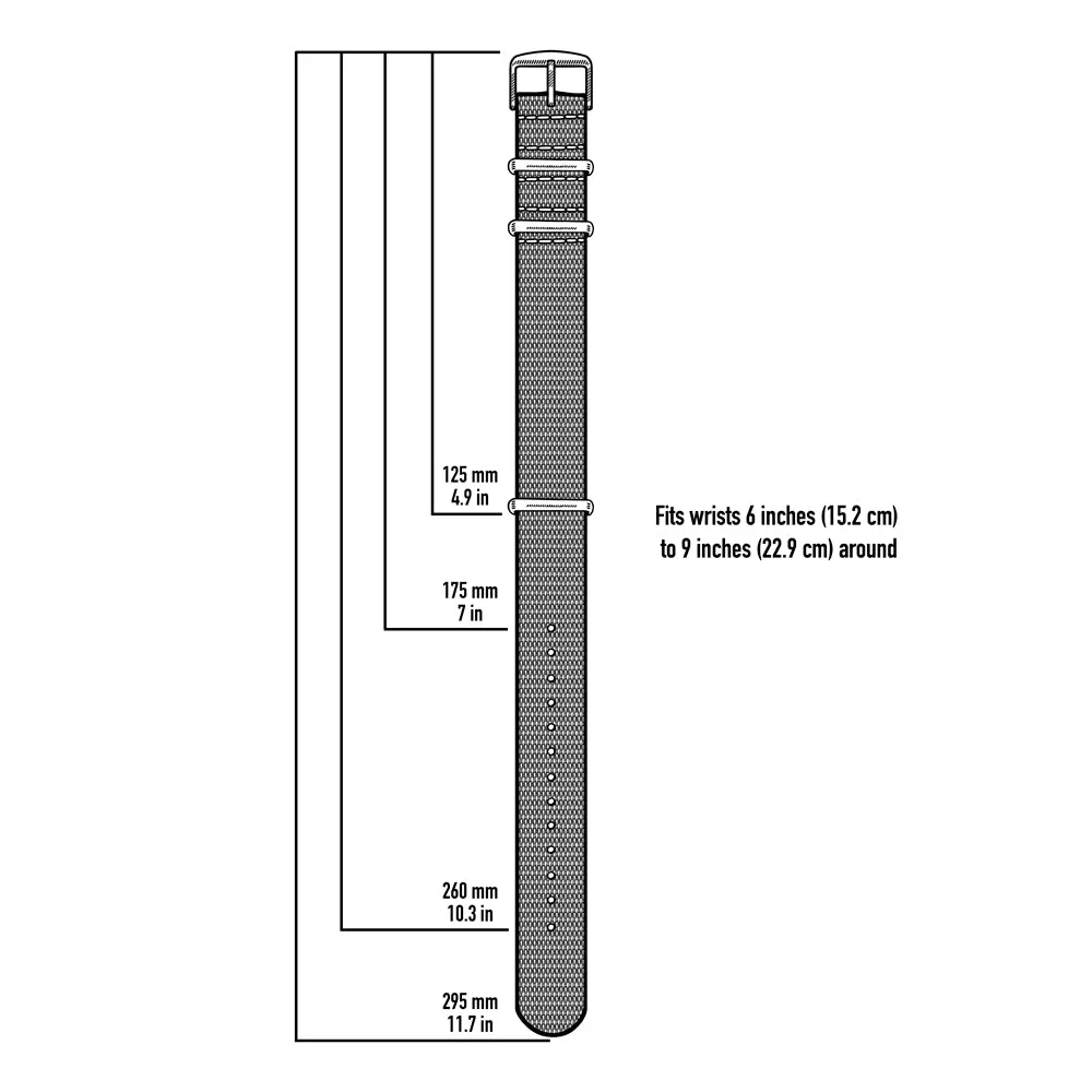 Seat Belt Nylon Military Style Watch Band - Olive, Stainless Hardware