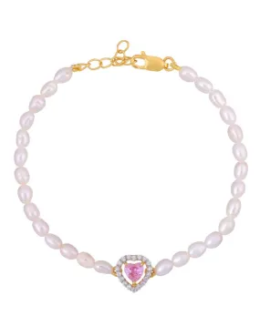 Serenity Pearl Heart Bracelet