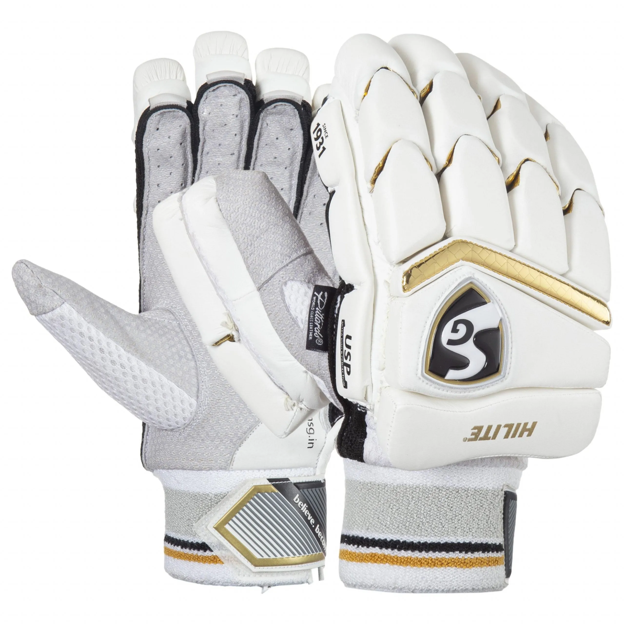 SG Hilite Gold Adult Cricket Batting Glove