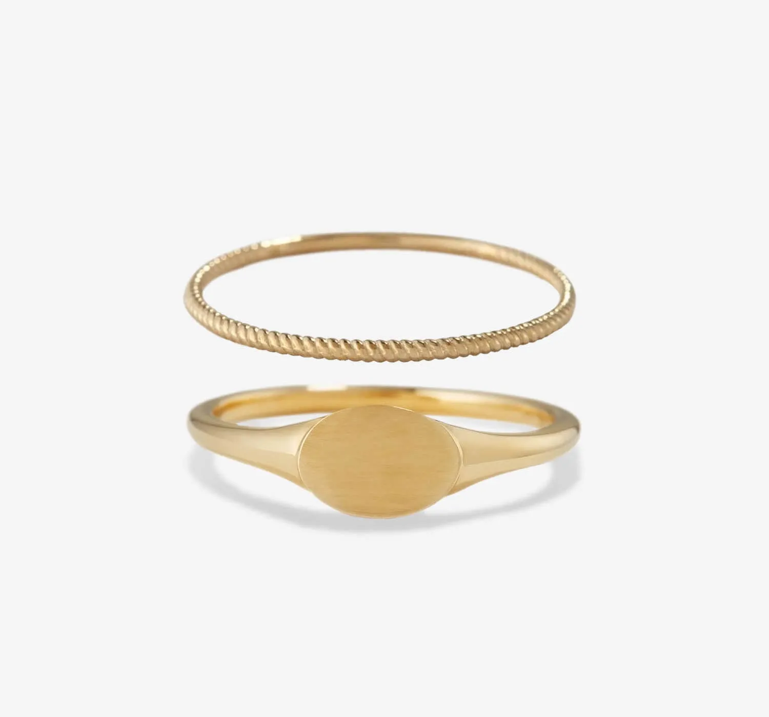 Signet   Twist Set | Gold