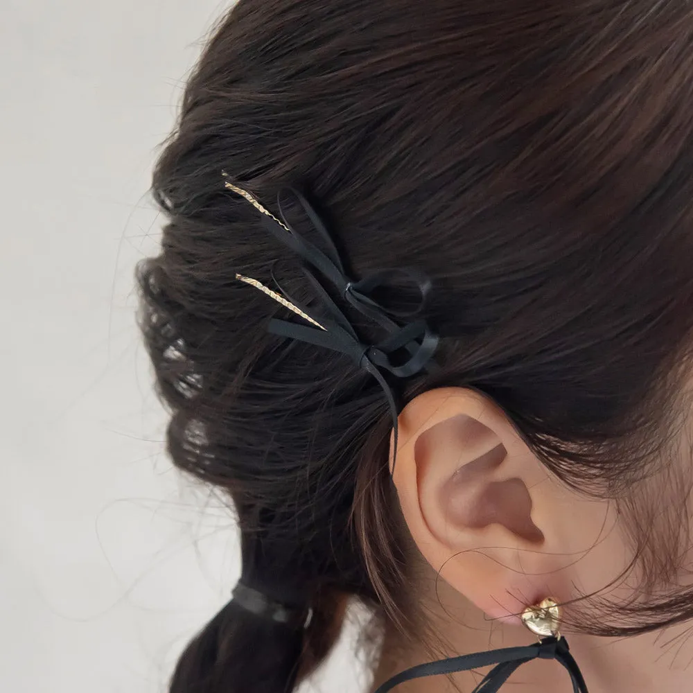 Skinny Bow Hairpin Set