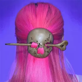 Skull hairpin