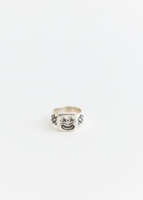 Smiley Signet Ring